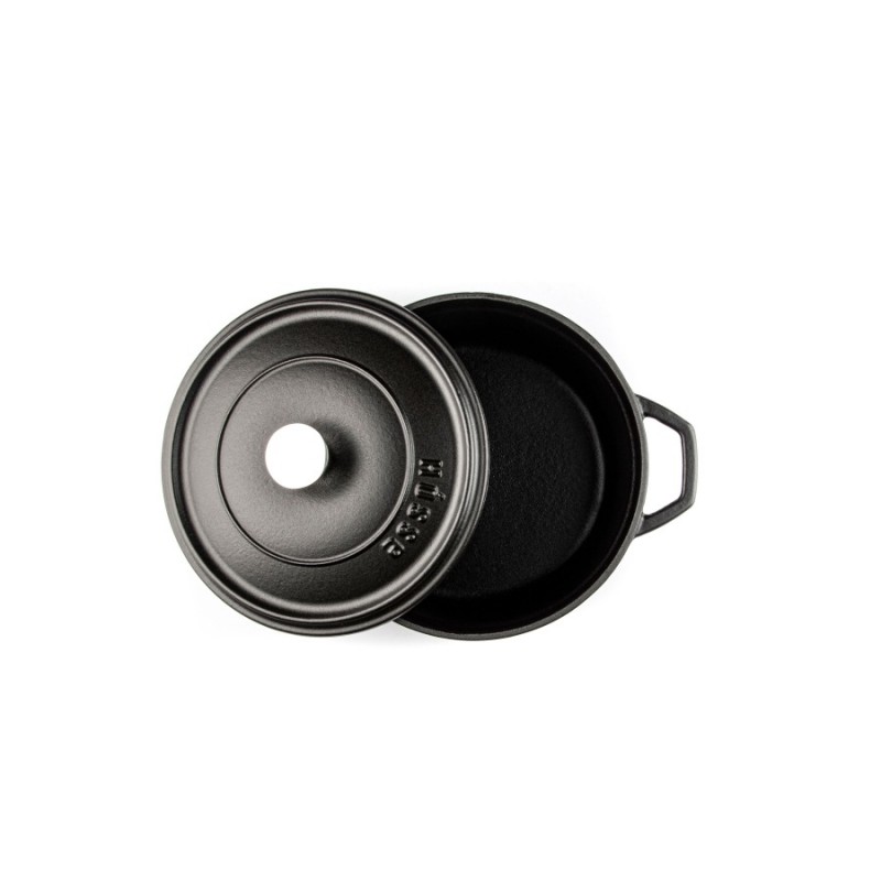 Hlboký liatinový hrniec Hosse, Black Onyx, Ф20 | Liatinový hrniec Hlboký liatinový hrniec Hosse, Black Onyx, Ф20 | Liatinový hrniec | |