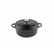 Hlboký liatinový hrniec Hosse, Black Onyx, Ф12 | Liatinový hrniec Hlboký liatinový hrniec Hosse, Black Onyx, Ф12 | Liatinový hrniec | |