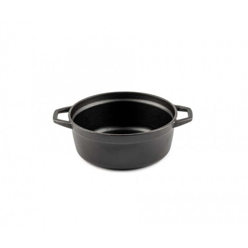Hlboký liatinový hrniec Hosse, Black Onyx, Ф12 - 