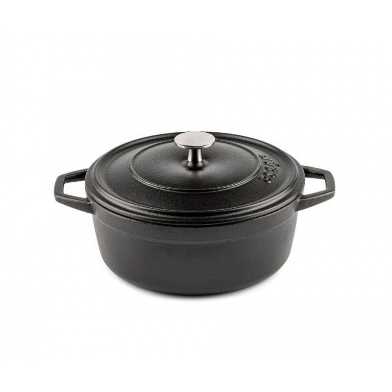 Hlboký liatinový hrniec Hosse, Black Onyx, Ф20 - 