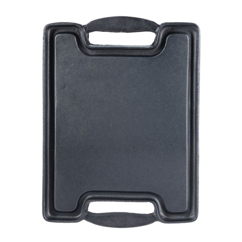 Obojstranná liatinová grilovacia doska, 36x25 cm | Liatinová doska |  |