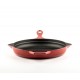Emajlová liatinová panvica na grilovanie Hosse, Rubin, Ф24cm | Liatinová panvica na grilovanie | Liatinová panvica |