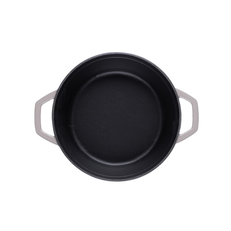 Hlboký liatinový hrniec Hosse, Ivory, Ф20 | Liatinový hrniec |  |