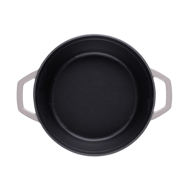 Hlboký liatinový hrniec Hosse, Ivory, Ф28 | Liatinový hrniec |  |